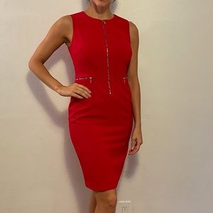 Calvin Klein Red Dress Size - 2